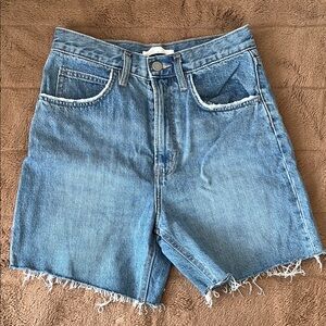 OAK + FORT Light Blue Jean Shorts